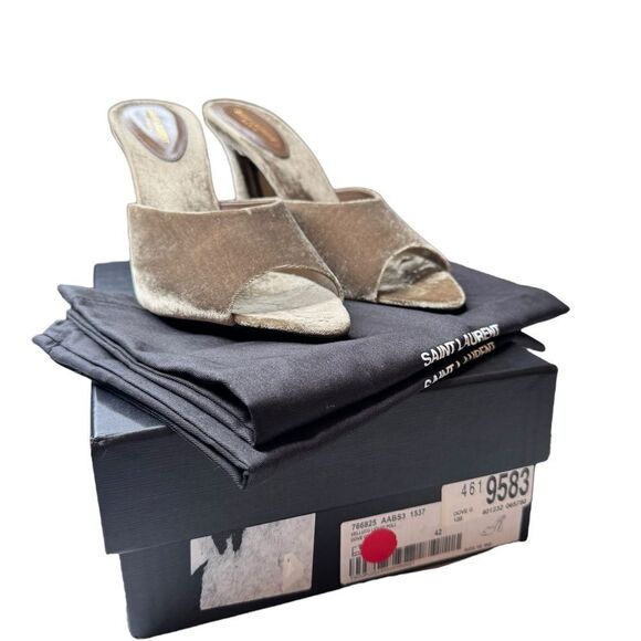 NWT Saint Laurent Suite Mule Sandal (12) - Picture 2 of 11